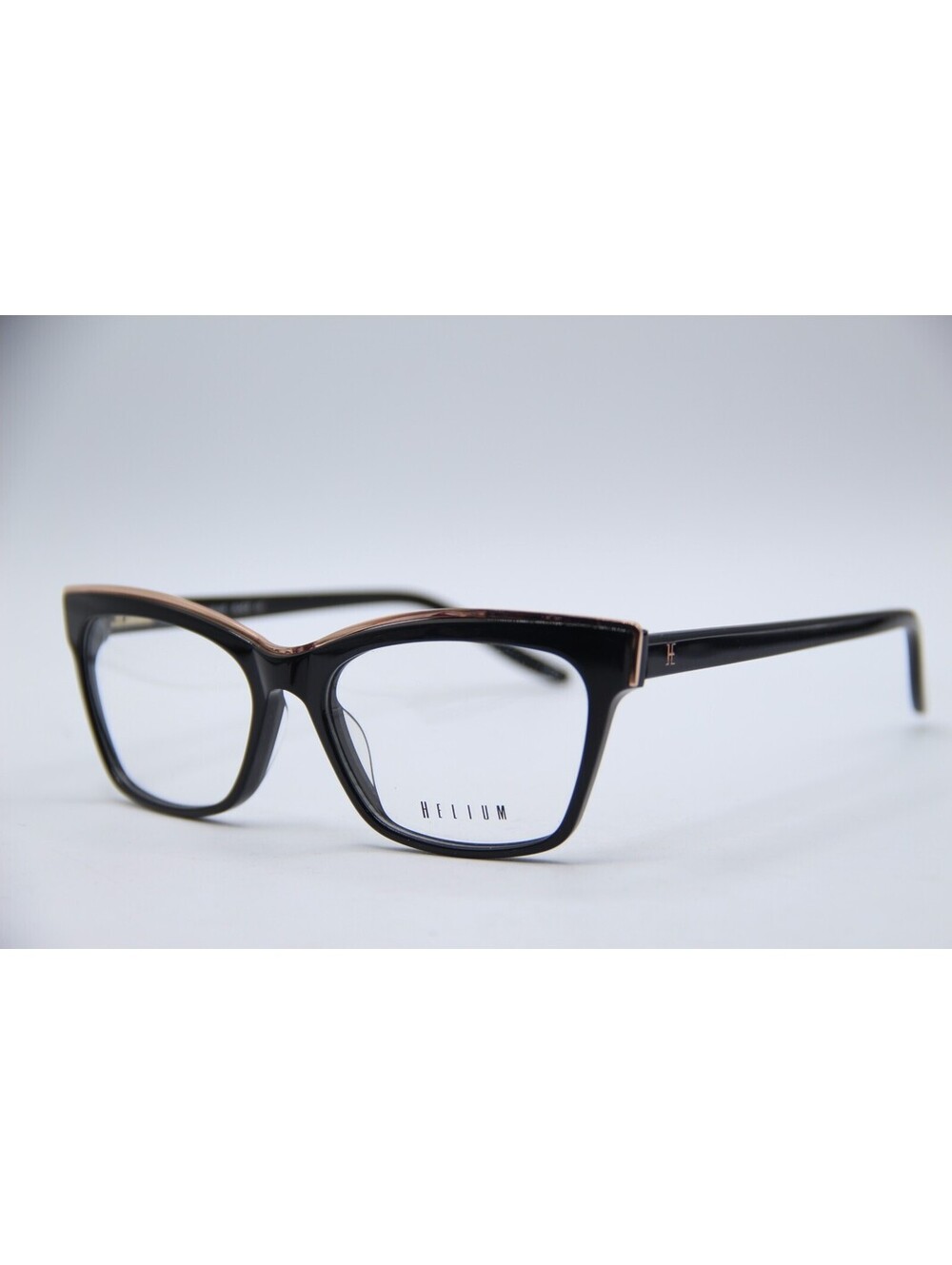 Helium 4439 Black Gold Authentic Eyeglasses Frame 54-16 140